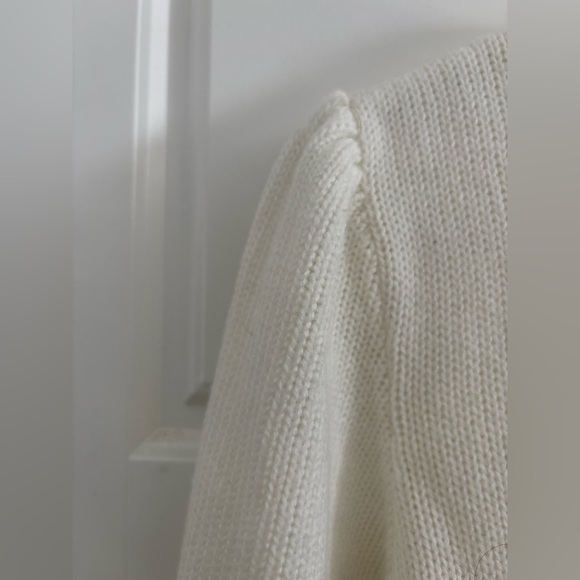 Vintage 19th Avenue Cream Knit Sweater Lace Collar Cottagecore Romantic S/M - Picture 8 of 8